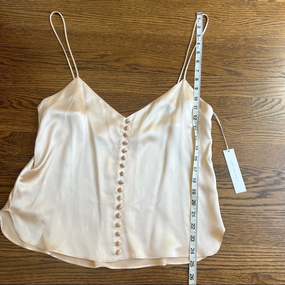 NWT Are You Am I Kaede silk camisole in Blush - Picture 7 of 16